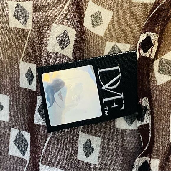 Diane von Furstenberg Pwerleman Blouse size 2 with silk tank top - Picture 10 of 13